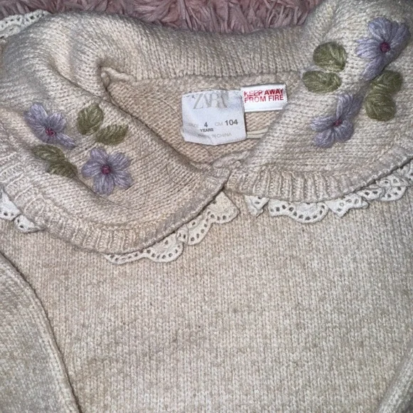 Zara Kids Cream and Pink Sweater Set - Picture 3 of 11